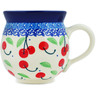 Polish Pottery Bubble Mug 12oz Cheeky Cherry