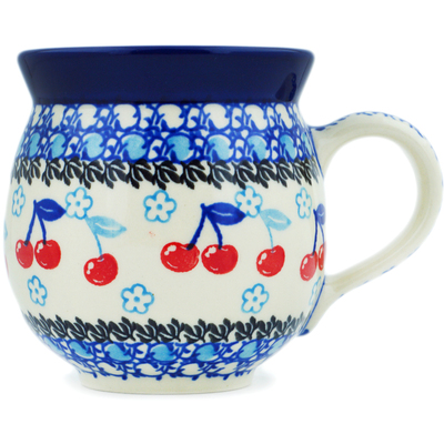 Polish Pottery Bubble Mug 12oz Cherry Pickin&#039;