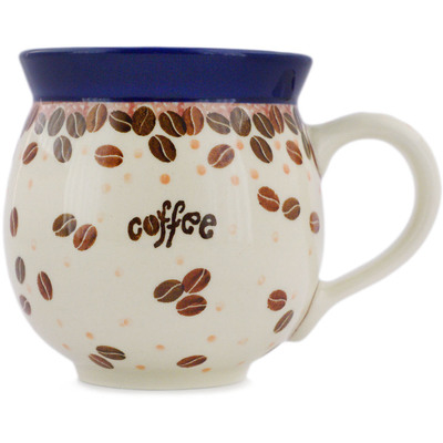 Polish Pottery Bubble Mug 12oz Coffee Bean