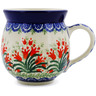 Polish Pottery Bubble Mug 12oz Crimson Bells