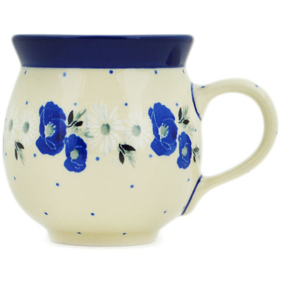 Polish Pottery Bubble Mug 12oz Daisy Crown