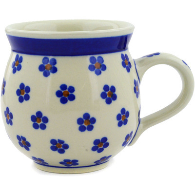 Polish Pottery Bubble Mug 12oz Daisy Dots