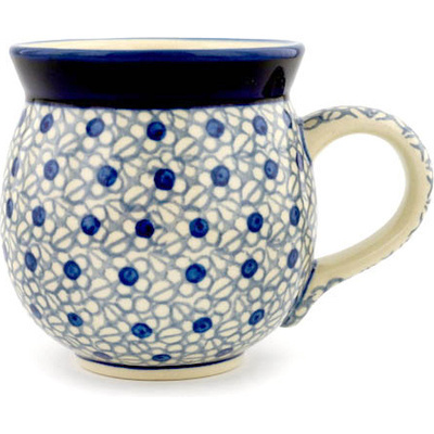 Polish Pottery Bubble Mug 12oz Daisy Frenzy