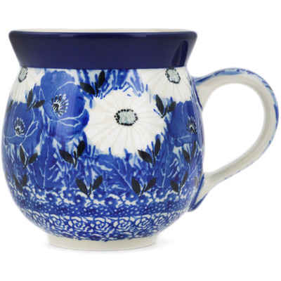 Polish Pottery Bubble Mug 12oz Dancing In The Rain UNIKAT