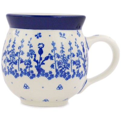 Polish Pottery Bubble Mug 12oz Delicate Wreath