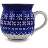 Polish Pottery Bubble Mug 12oz Dots And Daisies