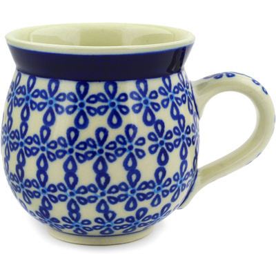 Polish Pottery Bubble Mug 12oz Double Bows