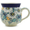 Polish Pottery Bubble Mug 12oz Elegance UNIKAT