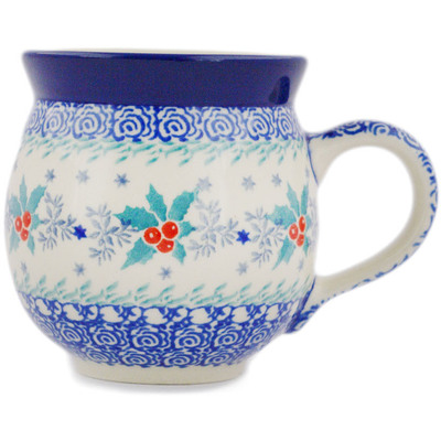 Polish Pottery Bubble Mug 12oz Festive Berry Jubilee