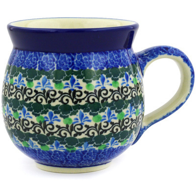 Polish Pottery Bubble Mug 12oz Fleur De Leigh