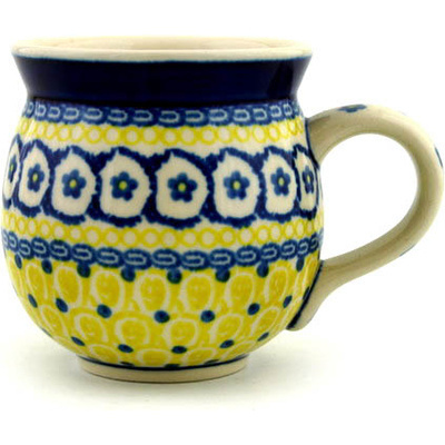 Polish Pottery Bubble Mug 12oz Happy Days