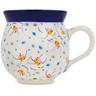 Polish Pottery Bubble Mug 12oz Heavenly UNIKAT
