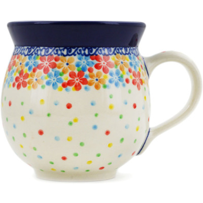 Polish Pottery Bubble Mug 12oz Joy