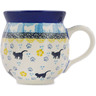Polish Pottery Bubble Mug 12oz Kitten Paw Surprise