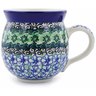 Polish Pottery Bubble Mug 12oz Kiwi Flower