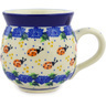 Polish Pottery Bubble Mug 12oz Lady Bug Pomenade