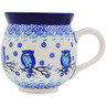Polish Pottery Bubble Mug 12oz Life&#039;s A Hoot