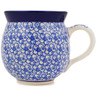 Polish Pottery Bubble Mug 12oz Magical Blue