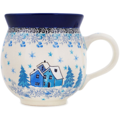 Polish Pottery Bubble Mug 12oz Magical Night UNIKAT