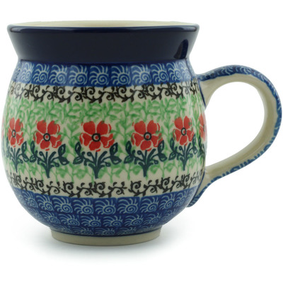 Polish Pottery Bubble Mug 12oz Maraschino