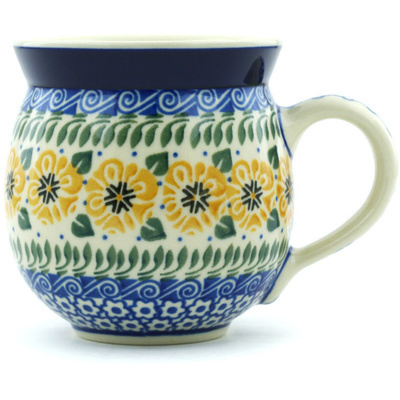 Polish Pottery Bubble Mug 12oz Marigold Morning