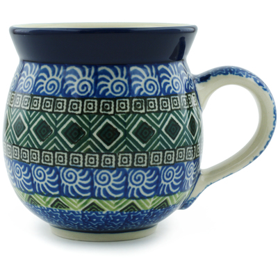 Polish Pottery Bubble Mug 12oz Mediterranean Seashore