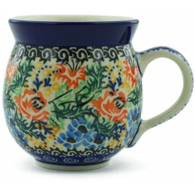 Polish Pottery Bubble Mug 12oz Passion For Spring UNIKAT