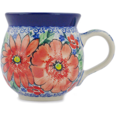 Polish Pottery Bubble Mug 12oz Peak Of Perfection UNIKAT