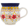 Polish Pottery Bubble Mug 12oz Pops Of Spring UNIKAT