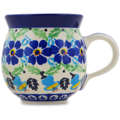 Polish Pottery Bubble Mug 12oz Radiant Prairie Field UNIKAT