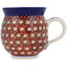 Polish Pottery Bubble Mug 12oz Rich Mocha UNIKAT