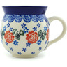 Polish Pottery Bubble Mug 12oz Rose Burst