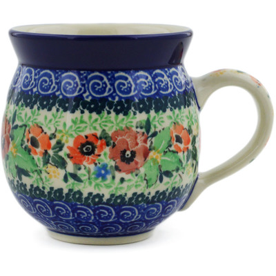 Polish Pottery Bubble Mug 12oz September Meadow UNIKAT