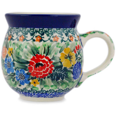 Polish Pottery Bubble Mug 12oz Splendid May UNIKAT