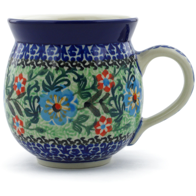 Polish Pottery Bubble Mug 12oz Splendid Valley UNIKAT