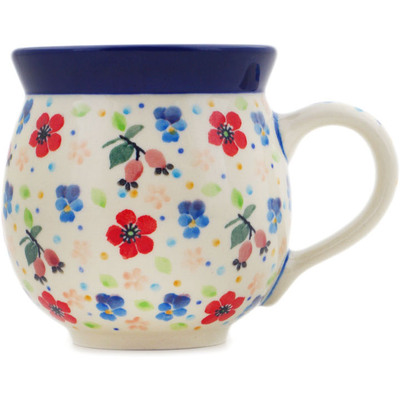 Polish Pottery Bubble Mug 12oz Spring Meadow UNIKAT
