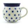 Polish Pottery Bubble Mug 12oz Starburst Americana