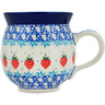 Polish Pottery Bubble Mug 12oz Strawberry Cake