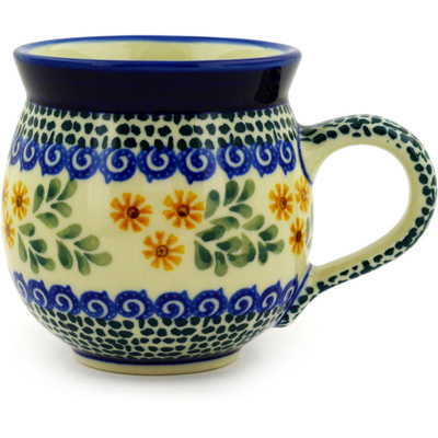 Polish Pottery Bubble Mug 12oz Summer Day