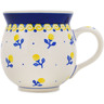 Polish Pottery Bubble Mug 12oz Sunny Buds