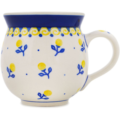 Polish Pottery Bubble Mug 12oz Sunny Buds