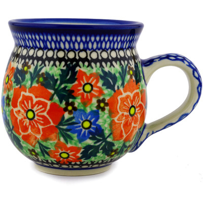 Polish Pottery Bubble Mug 12oz Sweet Leilani UNIKAT