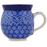 Polish Pottery Bubble Mug 12oz Wagon Wheel