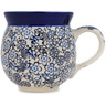 Polish Pottery Bubble Mug 12oz Walking At Night UNIKAT