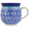 Polish Pottery Bubble Mug 12oz Waves