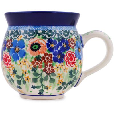 Polish Pottery Bubble Mug 12oz What A Wonderful Life UNIKAT