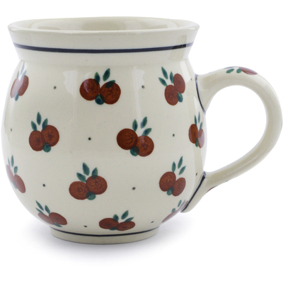 Polish Pottery Bubble Mug 12oz Wild Cherry