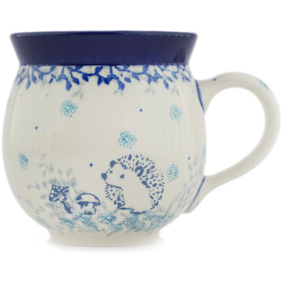 Polish Pottery Bubble Mug 12oz Wild Hedgehog