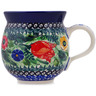 Polish Pottery Bubble Mug 12oz Wildflower Path UNIKAT