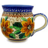 Polish Pottery Bubble Mug 12oz Woodland Whirl UNIKAT